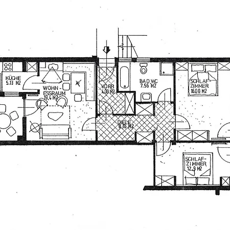 艾德博格公寓旅馆 公寓 Außervillgraten